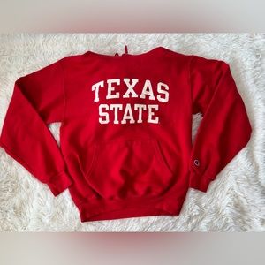 Vintage 50/50 Texas State Red Hoodie